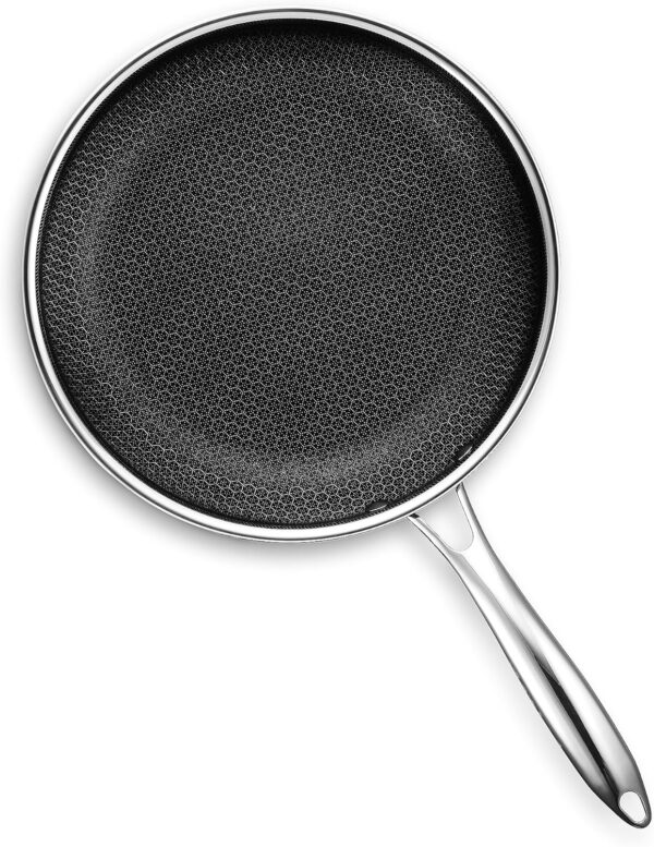 Hybrid Nonstick 10-Inch Frying Pan, Stay-Cool Handle, Dishwasher-Friendly, Oven-Safe Up to 900°F, Induction-Ready, Compatible with All Cooktops - Image 2